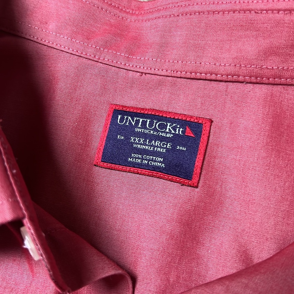 Untuckit Washington Nationals Red Button Down Shirt - Picture 5 of 9
